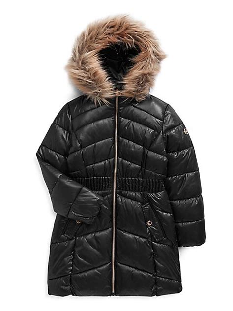 manteau michael kors fille|Manteau matelassé et cintré pour fille .